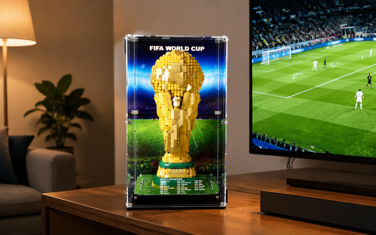 LEGO FIFA World Cup Trophy display