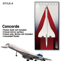Wall-Mount Display Frame for LEGO® Concorde 10318