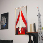 Wall-Mount Display Frame for LEGO® Concorde 10318