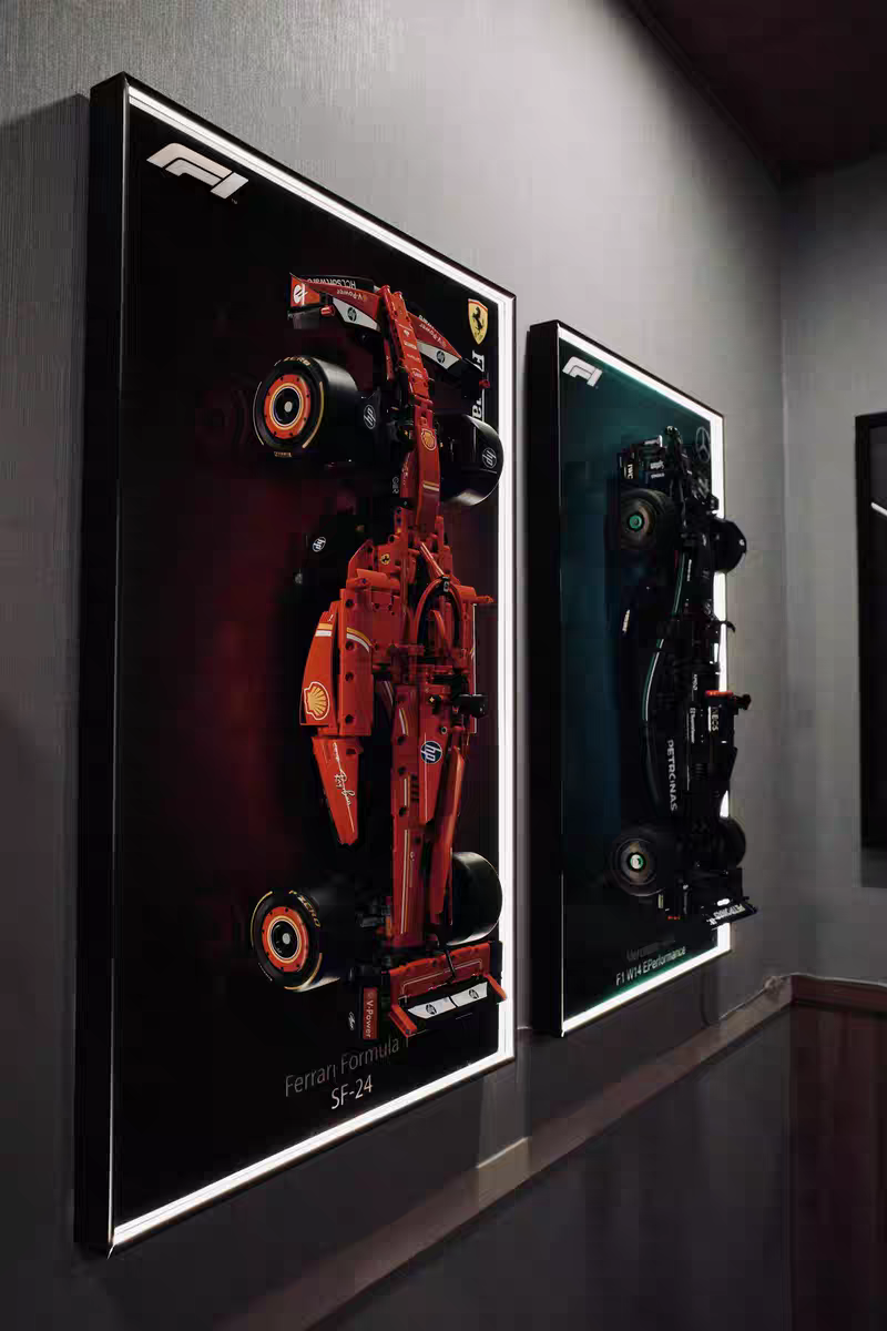 Wall-Mount Display Frame for LEGO® Technic Ferrari SF-24 42207