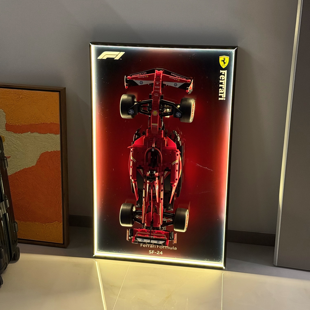 Wall-Mount Display Frame for LEGO® Technic Ferrari SF-24 42207