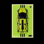 Wall-Mount Display Frame for LEGO® Lamborghini Sián FKP 37 42115