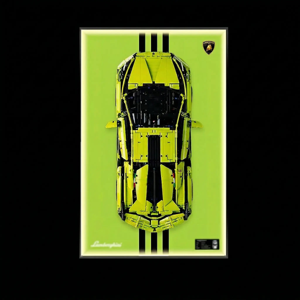 Wall-Mount Display Frame for LEGO® Lamborghini Sián FKP 37 42115