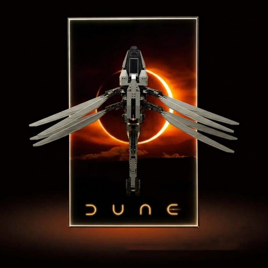 Wall-Mount Display Frame for LEGO® Icons Dune Atreides Royal Ornithopter (10327)