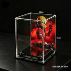 Wall mounted Display Case For LEGO® Editions F1 helmets