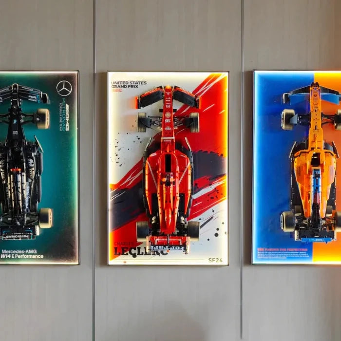 Wall-Mount Display Frame for LEGO® Technic Ferrari SF-24 42207