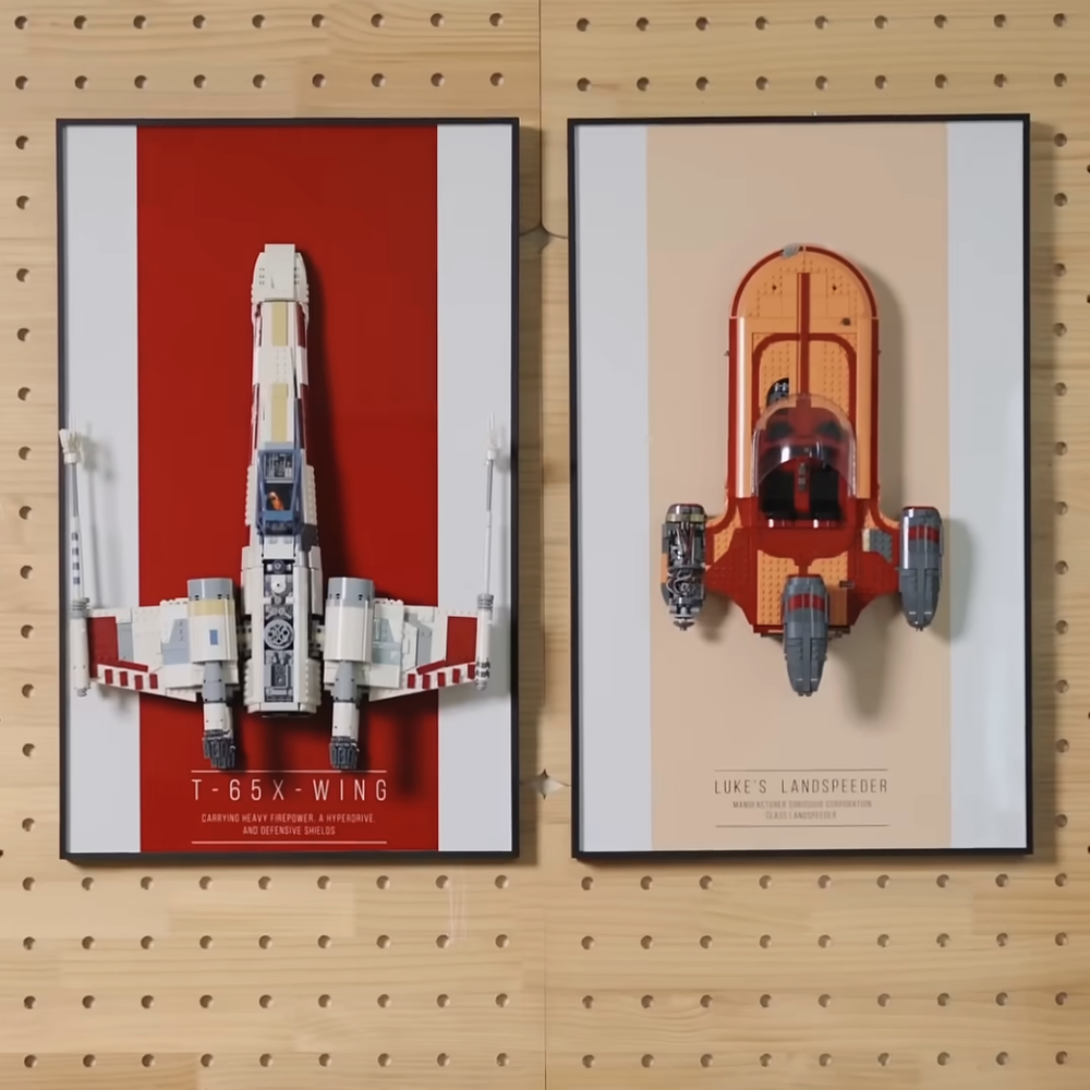 Wall-Mount Display Frame for LEGO® Star Wars Luke Skywalker’s Landspeeder™ 75341