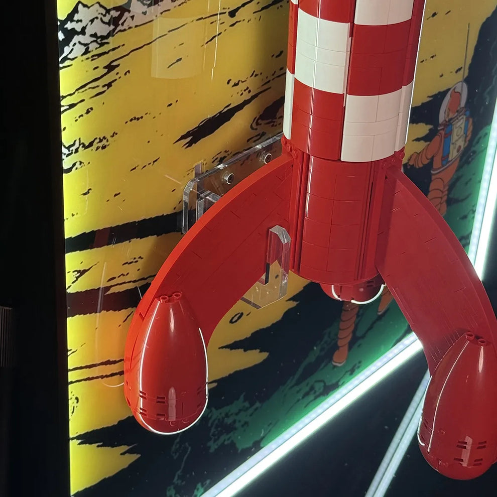 Wall Display Frame for LEGO® Ideas Tintin Moon Rocket 21367