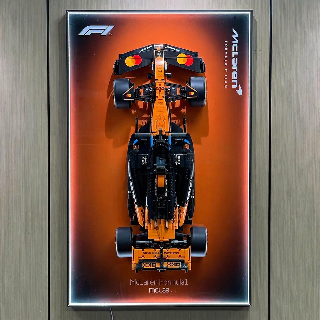 Wall-Mount Display Frame for LEGO® McLaren MCL39 F1 Car 42228