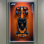 Wall-Mount Display Frame for LEGO® McLaren MCL39 F1 Car 42228