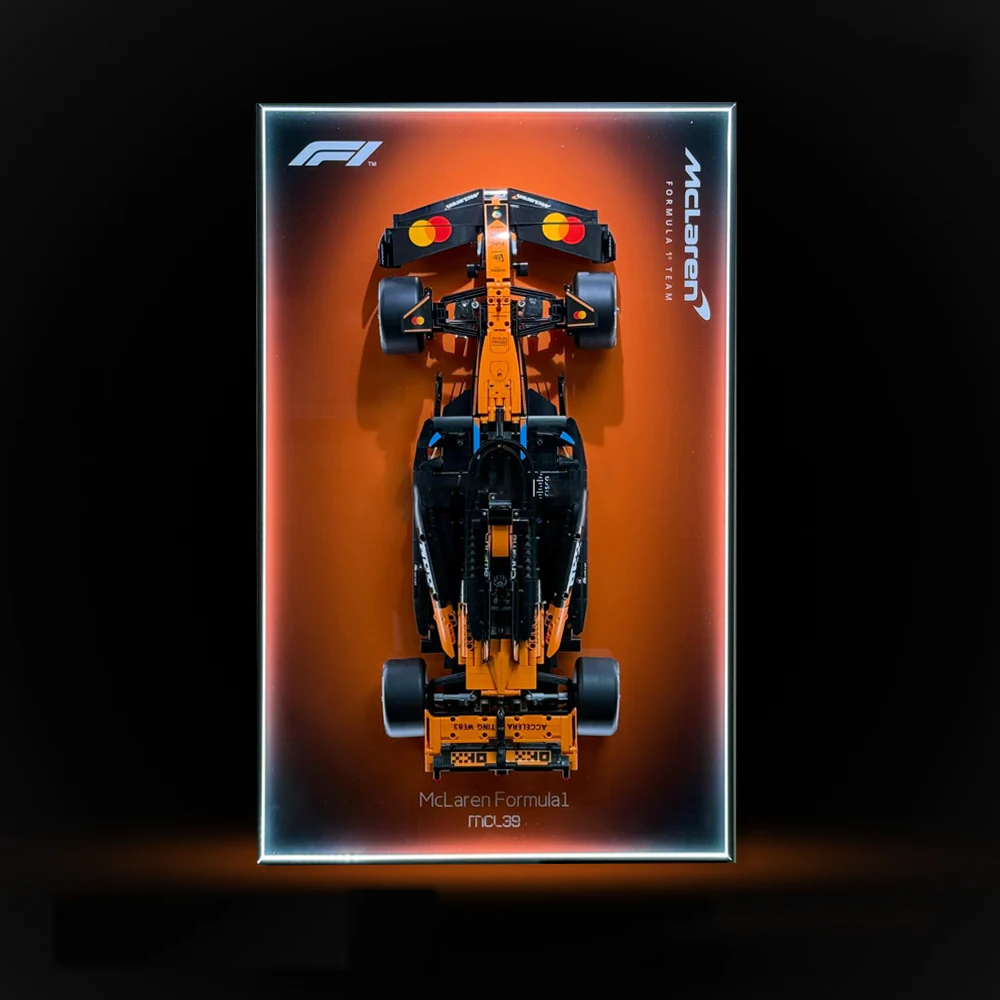 Wall-Mount Display Frame for LEGO® McLaren MCL39 F1 Car 42228