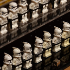 Dust Proof Wall mounted Display Case for LEGO® Star Wars™ Logo & Minifigure