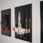 Wall-Mount Display frame for LEGO® STAR WARS X-Wing Starfighter 75355
