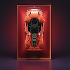 Wall-Mount Display Frame for LEGO Ferrari Daytona SP3 42143