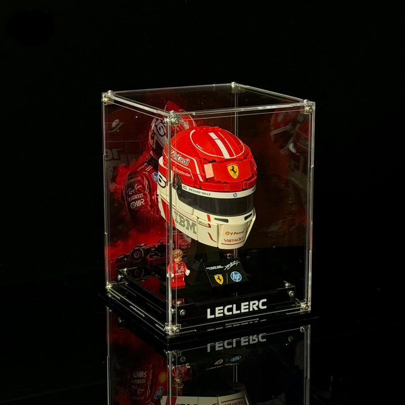 Wall mounted Display Case For LEGO® Editions F1 helmets