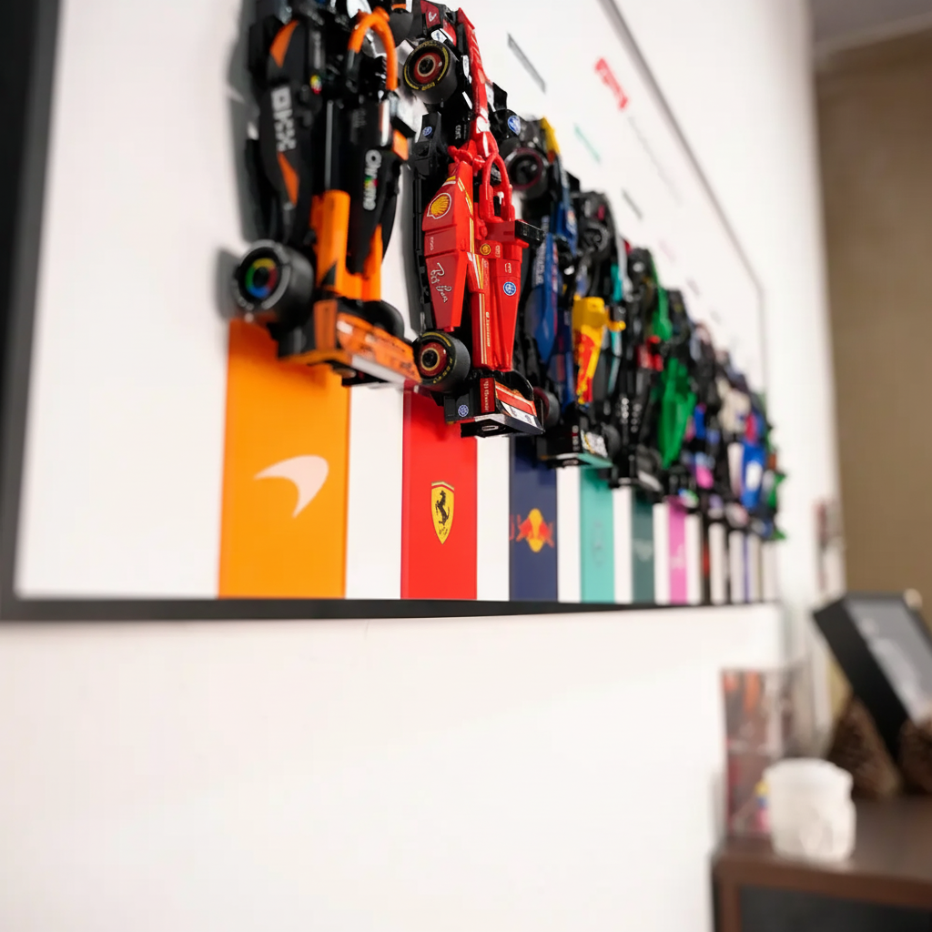 Wall-Mount Display Frame for LEGO® Speed Champion F1 series PLUS