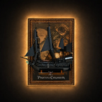 Wall-Mount Display Frame for LEGO® Captain Jack Sparrow's Pirate Ship (10365)