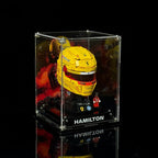 Wall mounted Display Case For LEGO® Editions F1 helmets