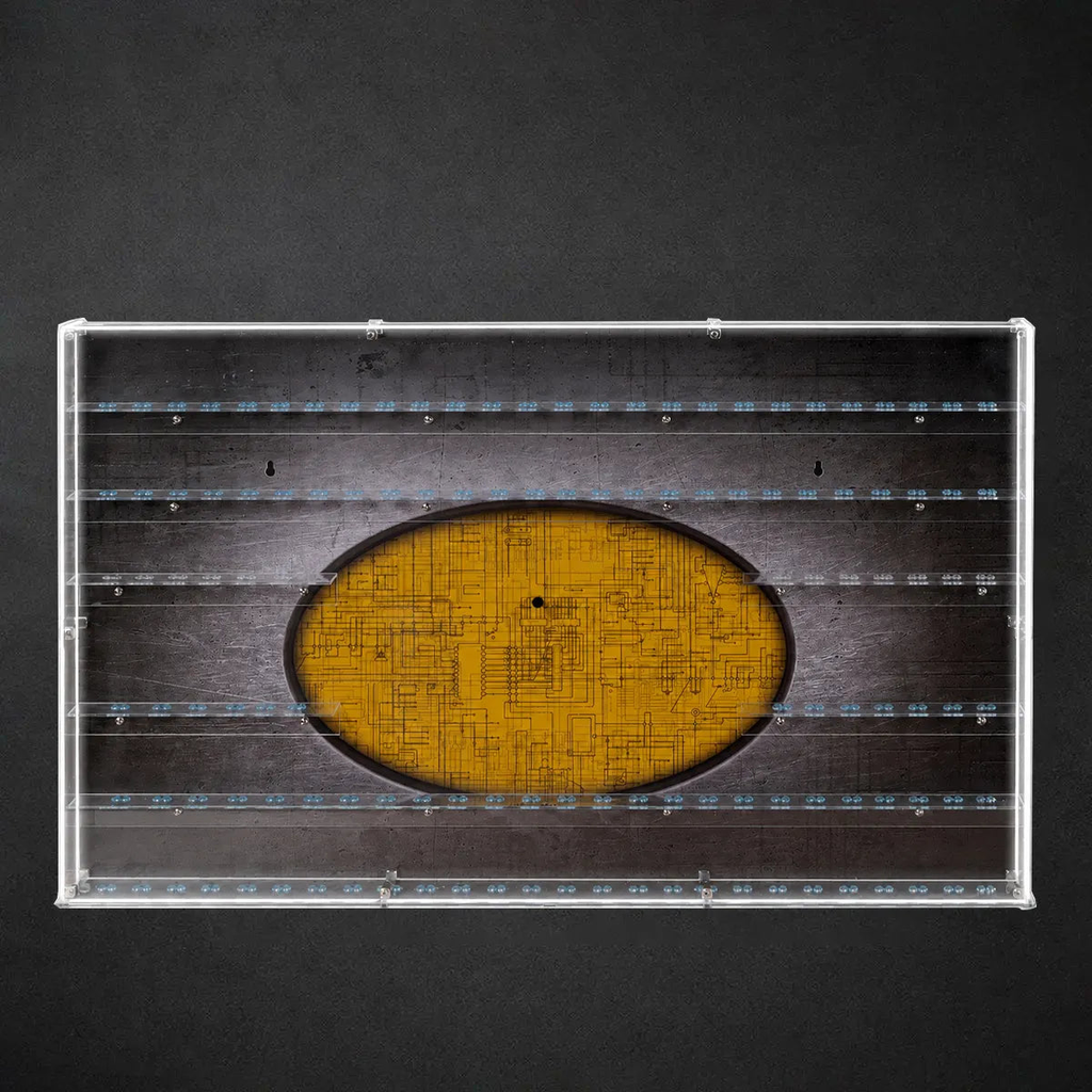Dust Proof Wall mounted Display Case for lego Batman Logo & Batman Minifigure