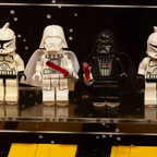 Dust Proof Wall mounted Display Case for LEGO® Star Wars™ Logo & Minifigure