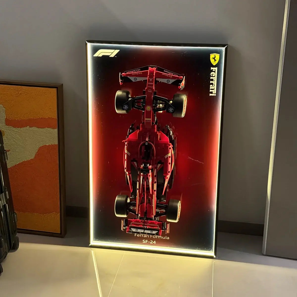 Wall-Mount Display Frame for LEGO® Technic Ferrari SF-24 42207