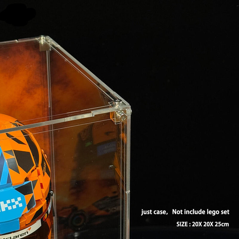 Wall mounted Display Case For LEGO® Editions F1 helmets