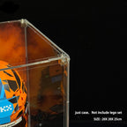 Wall mounted Display Case For LEGO® Editions F1 helmets