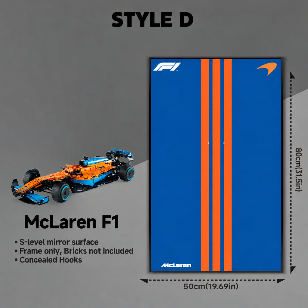 Wall-Mount Display Frame for LEGO® McLaren F1 42141