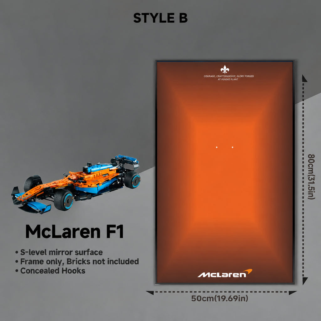 Wall-Mount Display Frame for LEGO® McLaren F1 42141