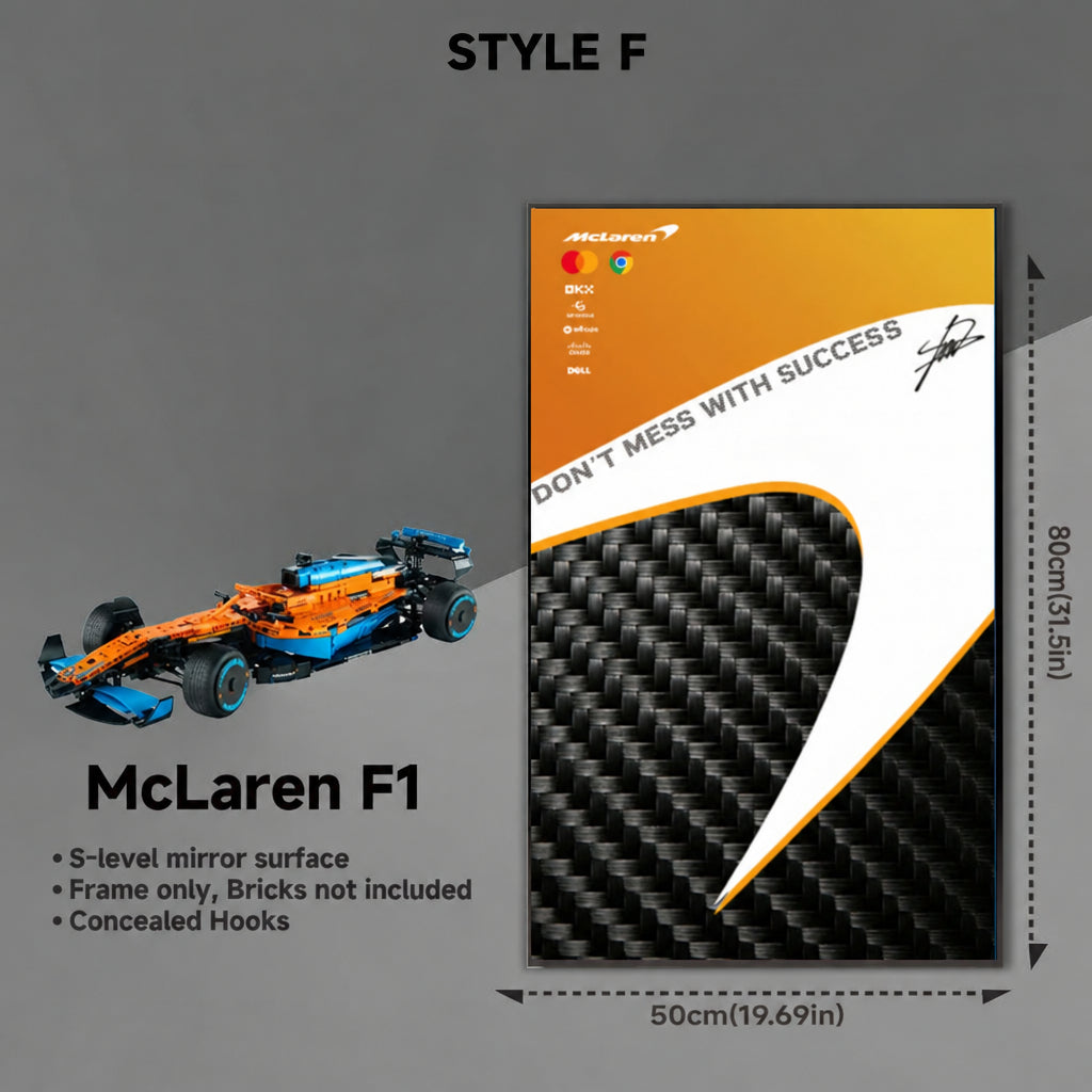 Wall-Mount Display Frame for LEGO® McLaren F1 42141