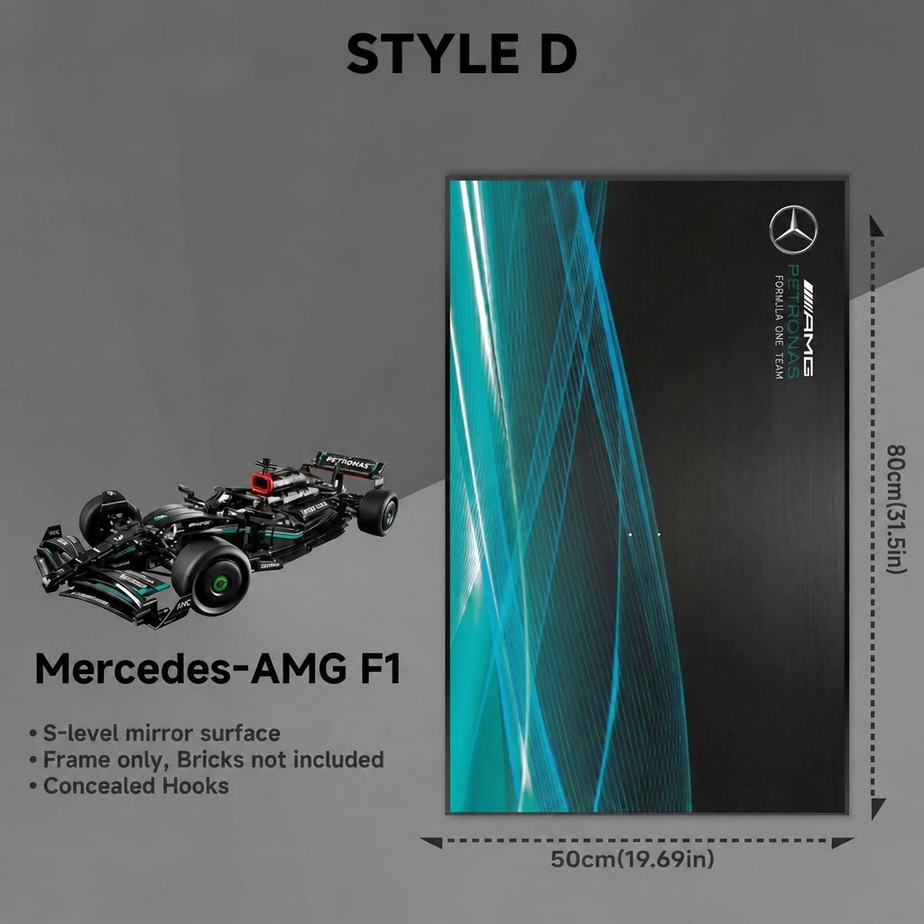 Wall-Mount Display frame for LEGO® Technic™ Mercedes-AMG F1 W14 E Performance 42171