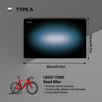 Wall-Mount Display Frame for LEGO® Icons Road Bike 11380