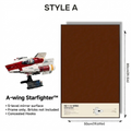 Wall-Mount Display Frame for LEGO® STAR WARS A-wing Starfighter 75275