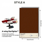 Wall-Mount Display Frame for LEGO® STAR WARS A-wing Starfighter 75275