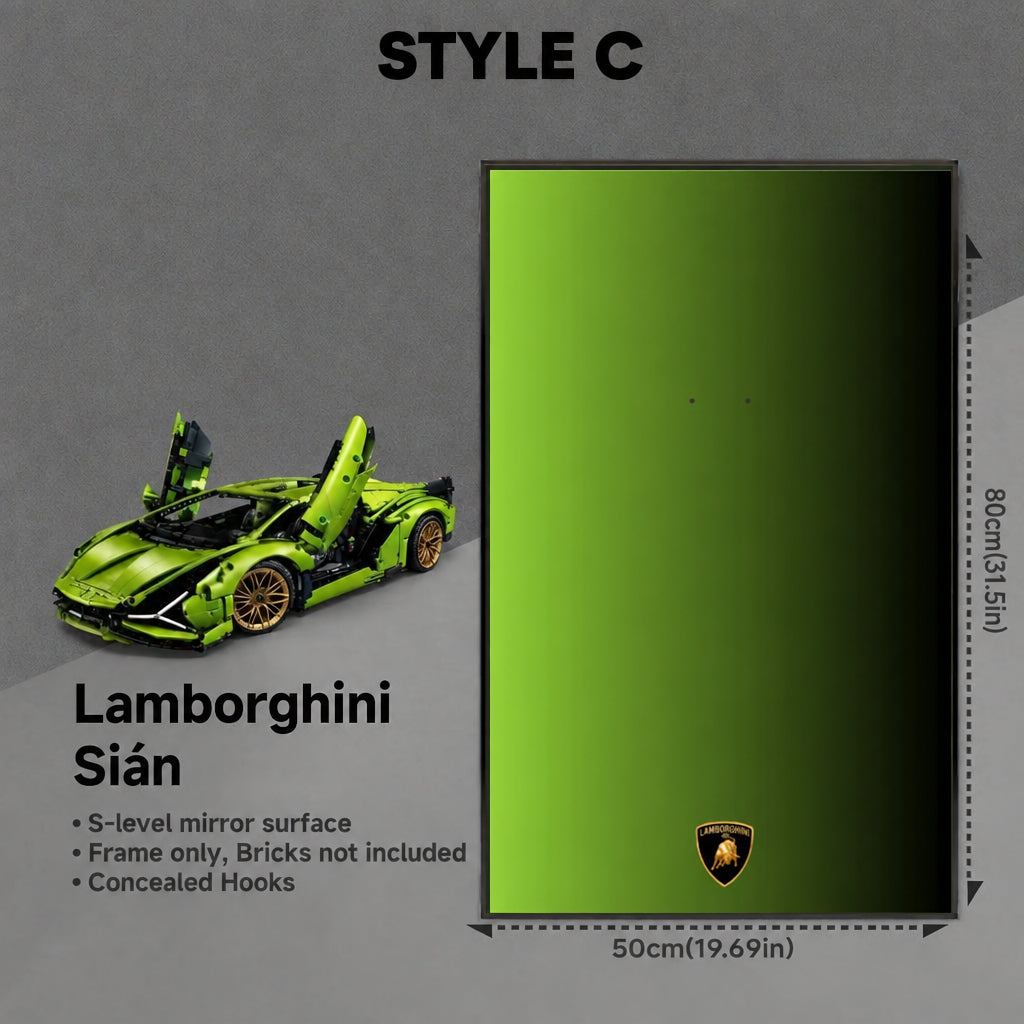 Wall-Mount Display Frame for LEGO® Lamborghini Sián FKP 37 42115