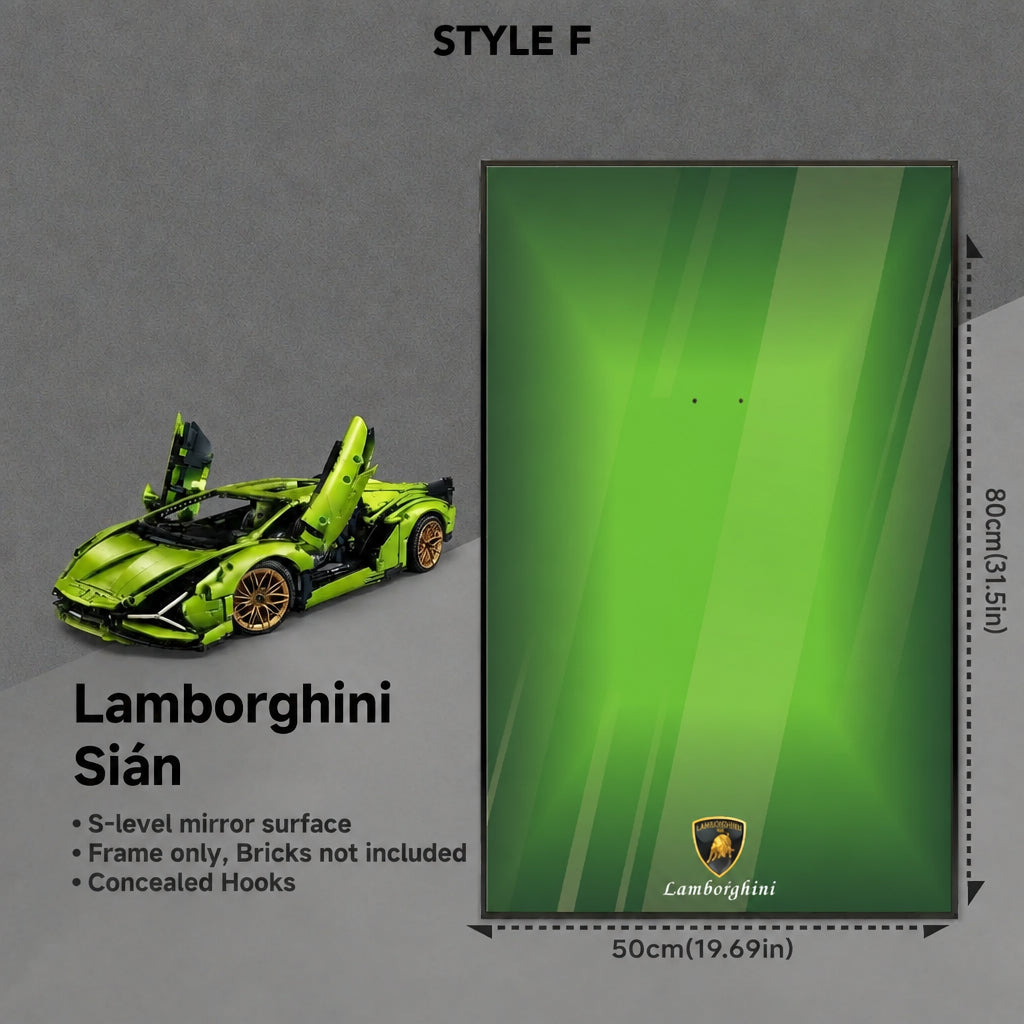 Wall-Mount Display Frame for LEGO® Lamborghini Sián FKP 37 42115