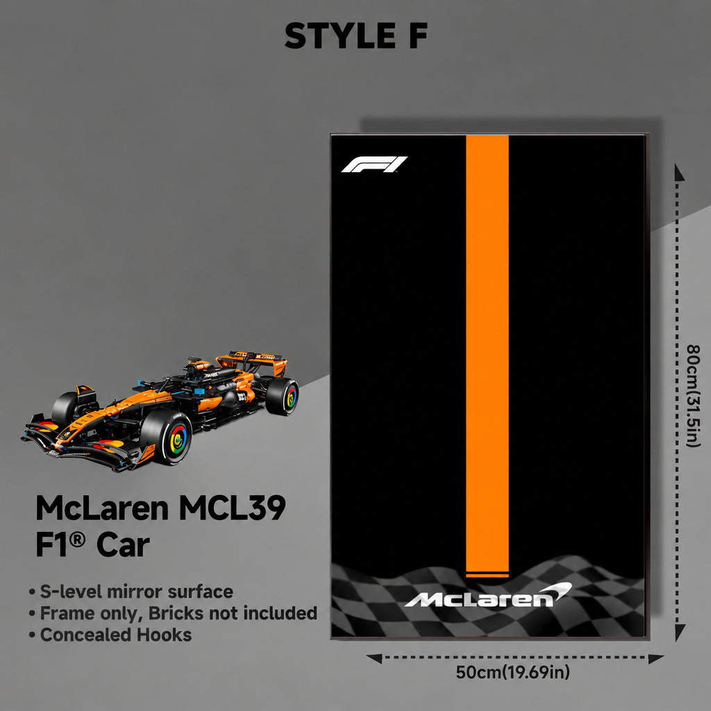 Wall-Mount Display Frame for LEGO® McLaren MCL39 F1 Car 42228