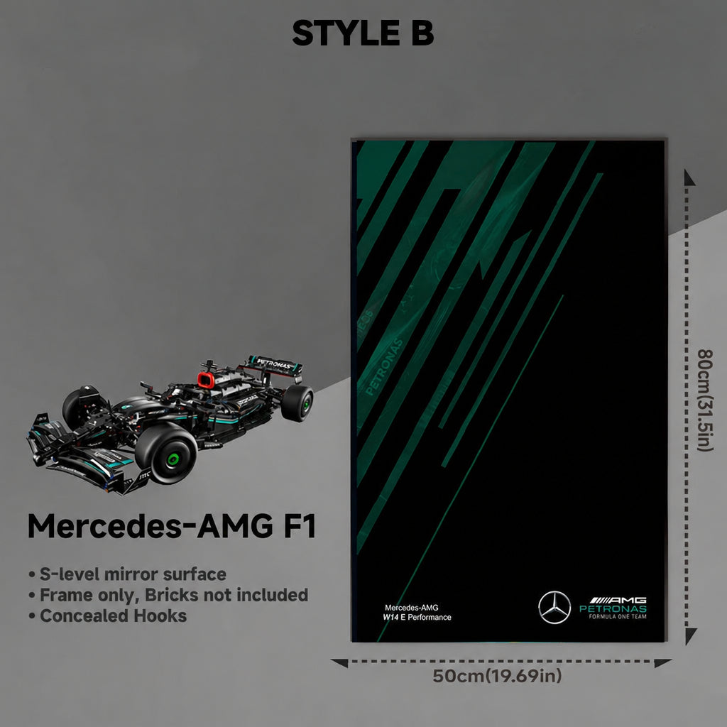Wall-Mount Display frame for LEGO® Technic™ Mercedes-AMG F1 W14 E Performance 42171