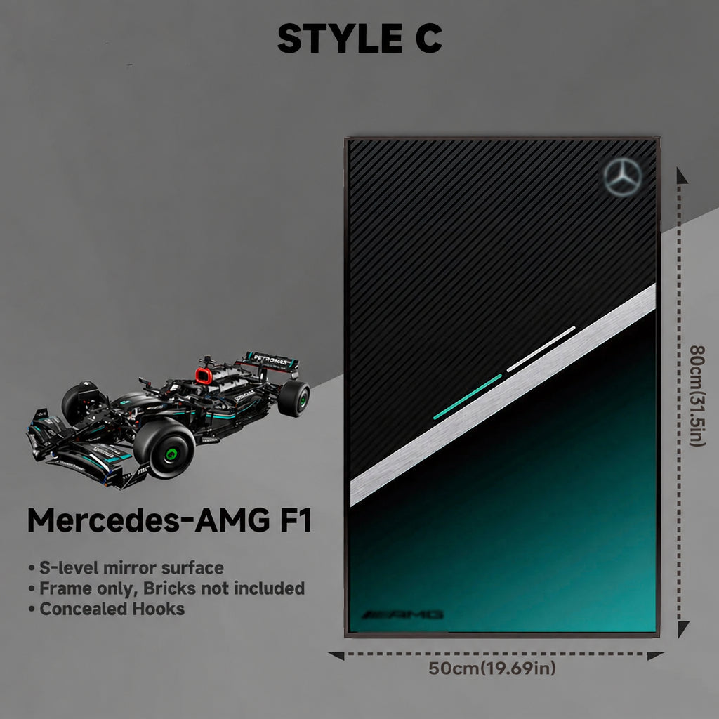 Wall-Mount Display frame for LEGO® Technic™ Mercedes-AMG F1 W14 E Performance 42171