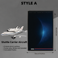 Wall-Mount Display frame for LEGO® ICONS NASA Shuttle Carrier Aircraft 10360