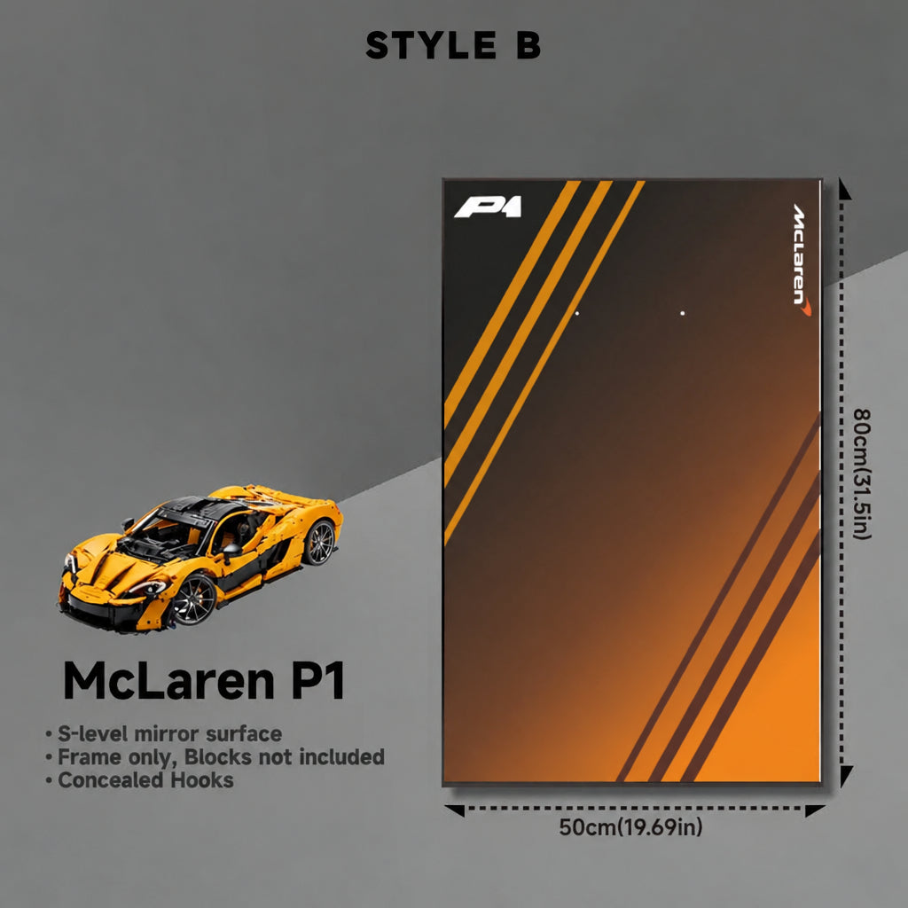 Wall-Mount Display Frame for LEGO® McLaren P1 42172