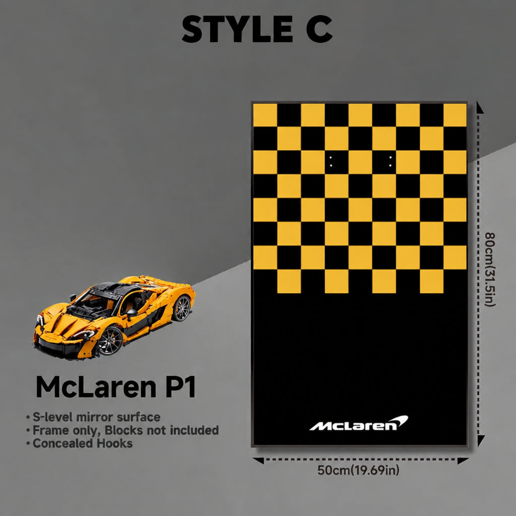 Wall-Mount Display Frame for LEGO® McLaren P1 42172