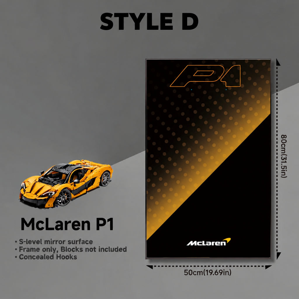 Wall-Mount Display Frame for LEGO® McLaren P1 42172