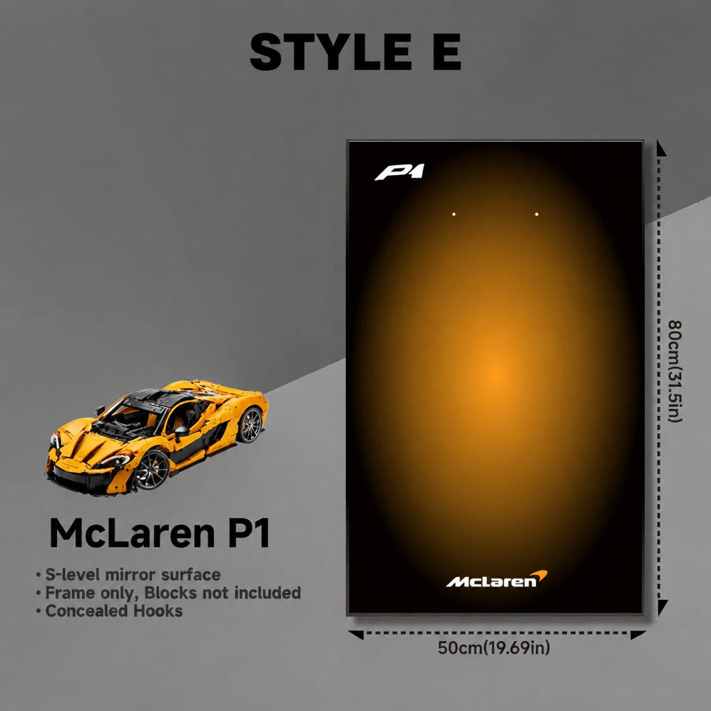 Wall-Mount Display Frame for LEGO® McLaren P1 42172