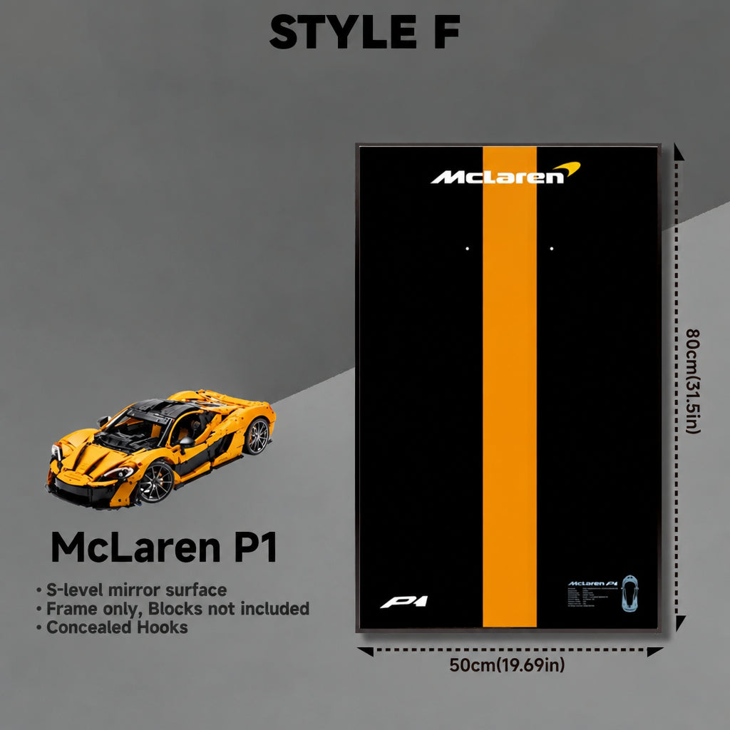 Wall-Mount Display Frame for LEGO® McLaren P1 42172