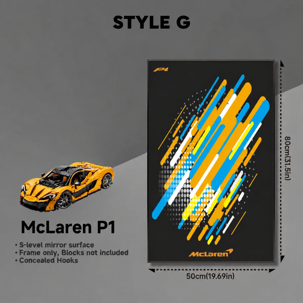 Wall-Mount Display Frame for LEGO® McLaren P1 42172