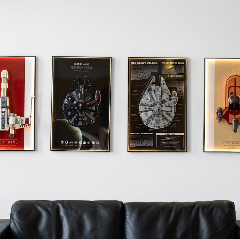 Wall-Mount Display Frame for LEGO® Star Wars Millennium Falcon 75257