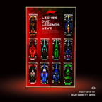 Wall-Mount Display Frame for LEGO® Speed Champion F1 series