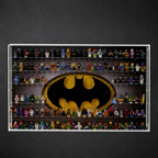 Dust Proof Wall mounted Display Case for lego Batman Logo & Batman Minifigure
