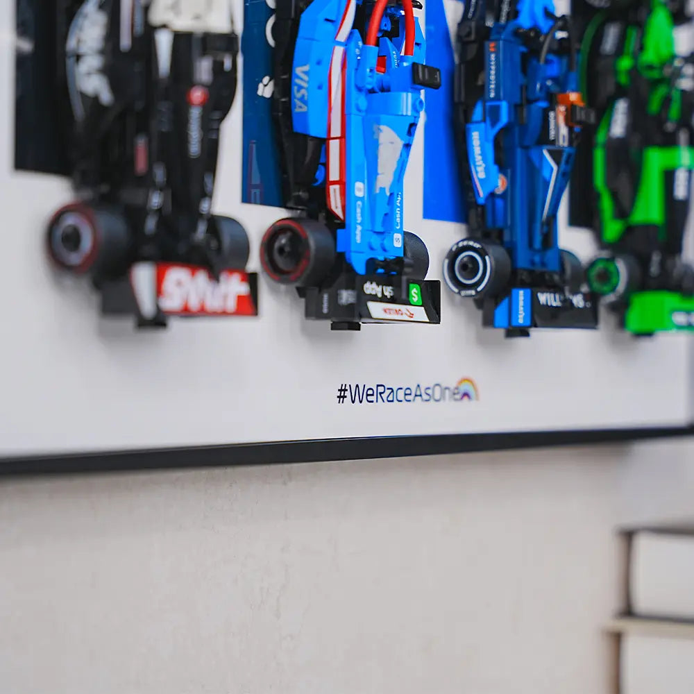 Wall-Mount Display Frame for LEGO® Speed Champion F1 series